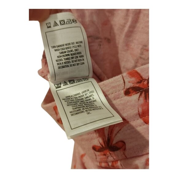 Disney Parks Authentic Minnie Mouse Ears Polka Dots Pink V Neck Pajama Set Short - Picture 8 of 16